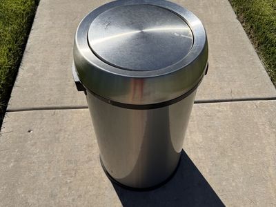 Metal Trash Can