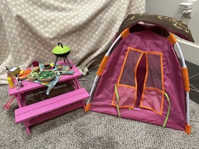 OG Girl Lot: Picnic Set + Tent + Suitcase
