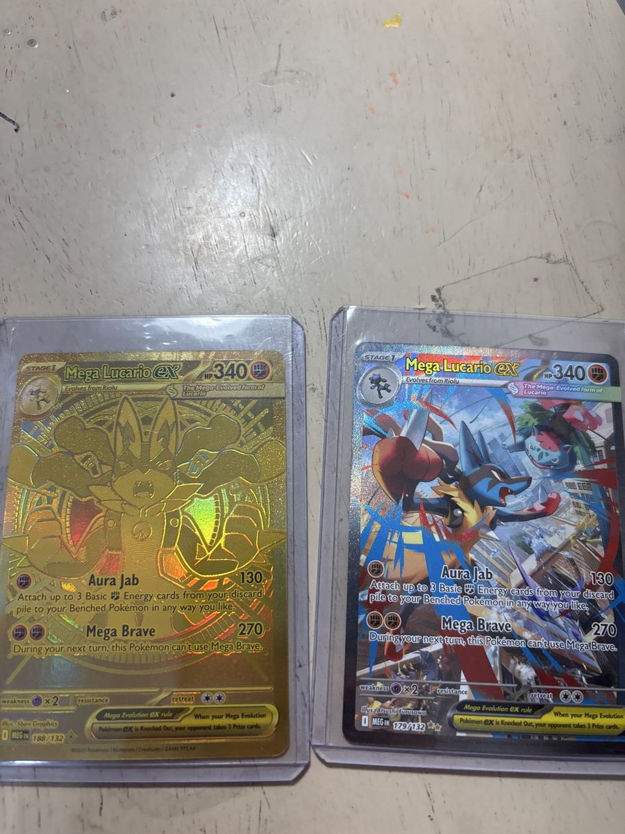 Mega lucario ex sir and gold card set