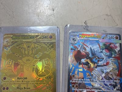 Mega lucario ex sir and gold card set
