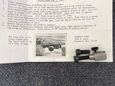 Dan Wesson Barrel to cylinder gap tool.