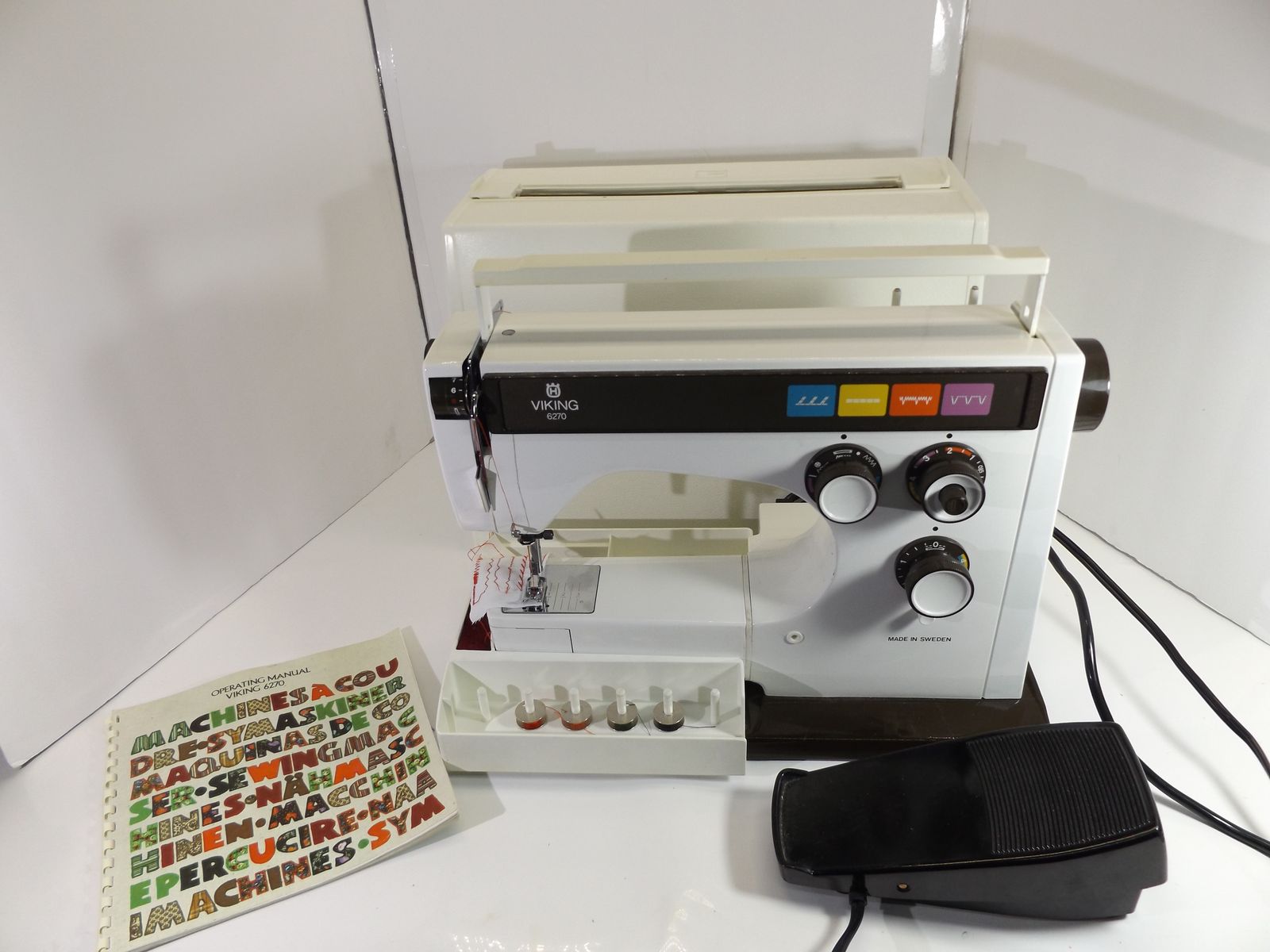 Viking Husqvarna Heavy Duty 6270 Sewing Machine Working