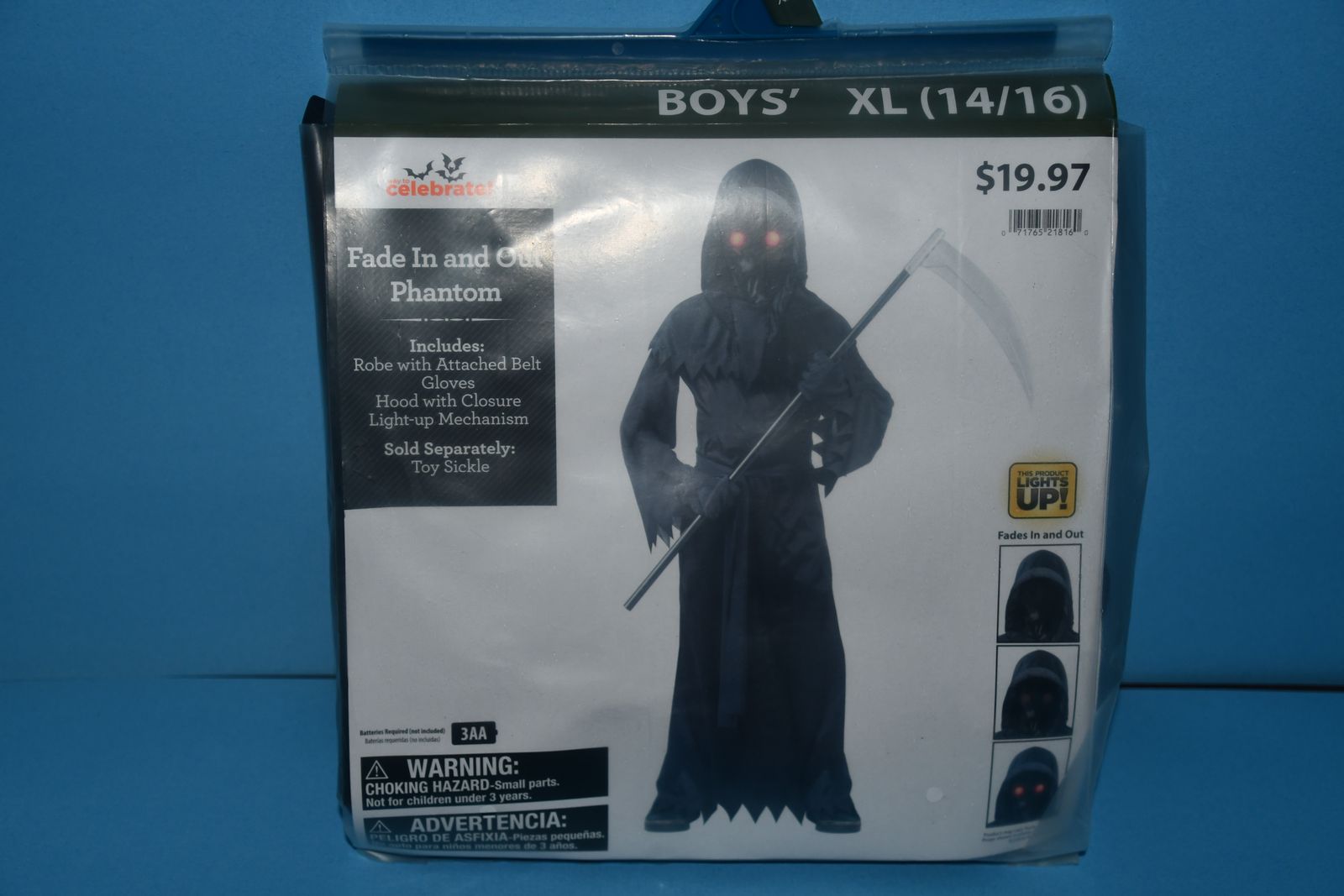 NEW BOY'S HALLOWEEN COSTUME ~ SIZE XL ~ PHANTOM ~ NEVER WORN ~ $5