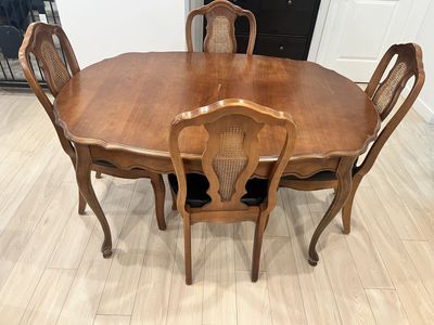 Vintage Solid Wood Dining Set