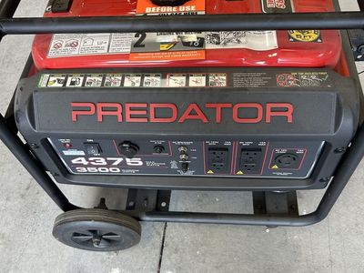 Predator 4375 Max Starting / 3500 Running Watts Portable Gas Generator with Wheel Kit