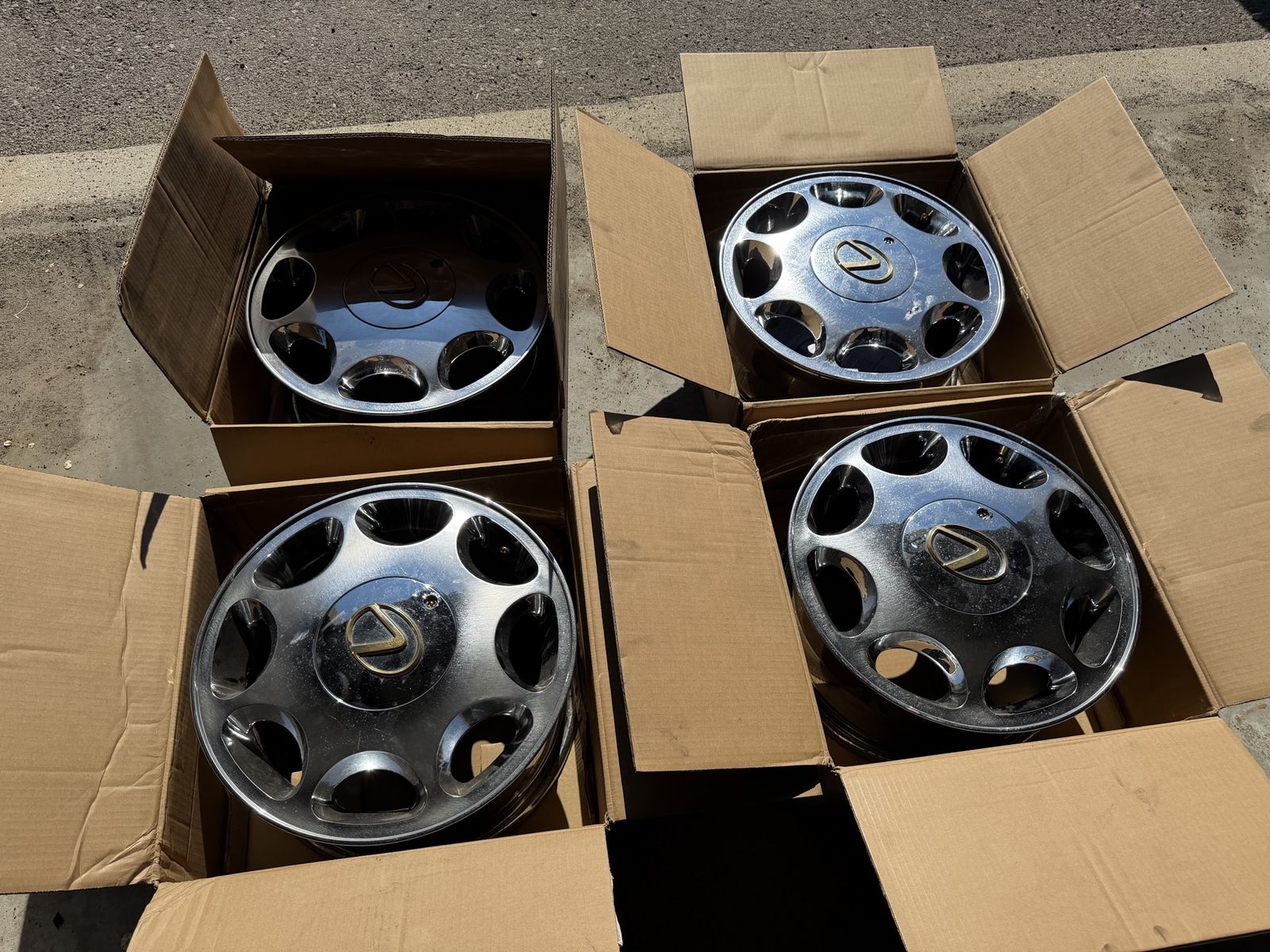 Lexus SC400 OEM Chrome Wheels - Set of 4
