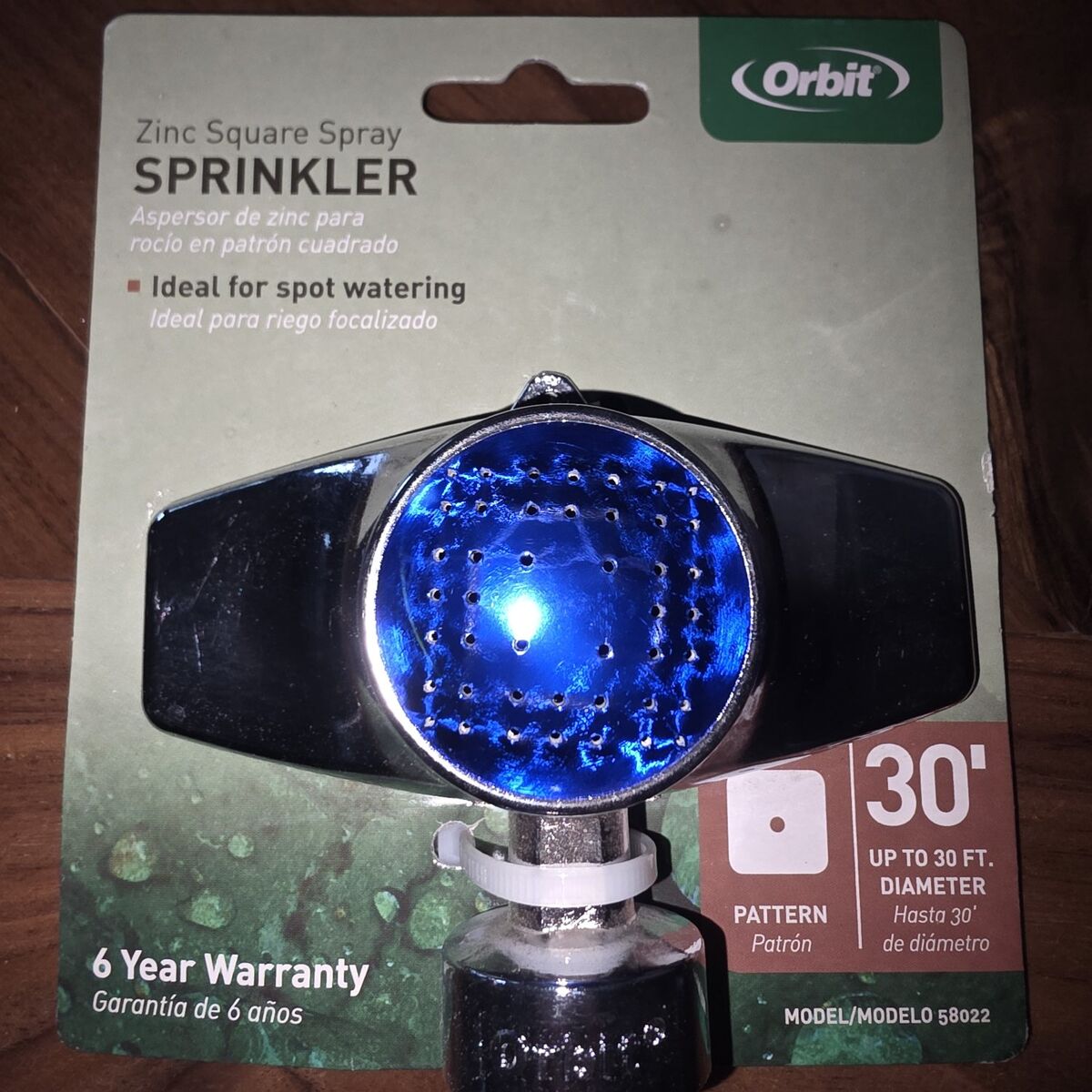 Orbit Zinc Square Spray Sprinkler