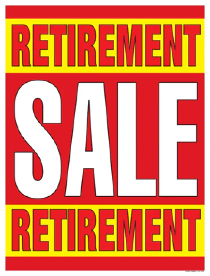 Contractor Retiring Sale