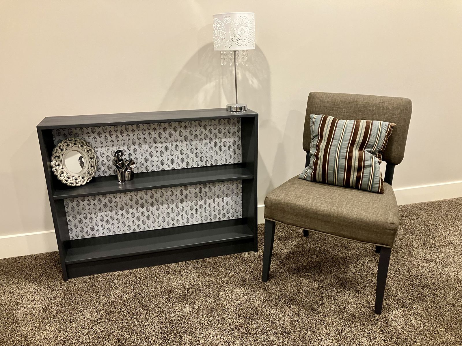 Fabric/Wood Accent Chair