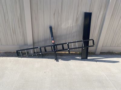 Vevor TD-1004-03-02 Motorcycle Carrier Hitch Mount Hauler, 500 lbs Rated Load, w/ Ramp