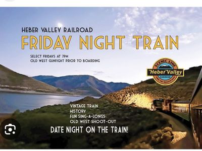 Heber Valley Railroad Friday Night Train Ticket - Scenic Date Night Experience.