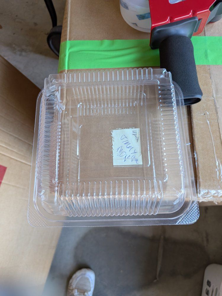 World Centric PLA 24oz Hinged Clamshells Food Containers (2x125ct)