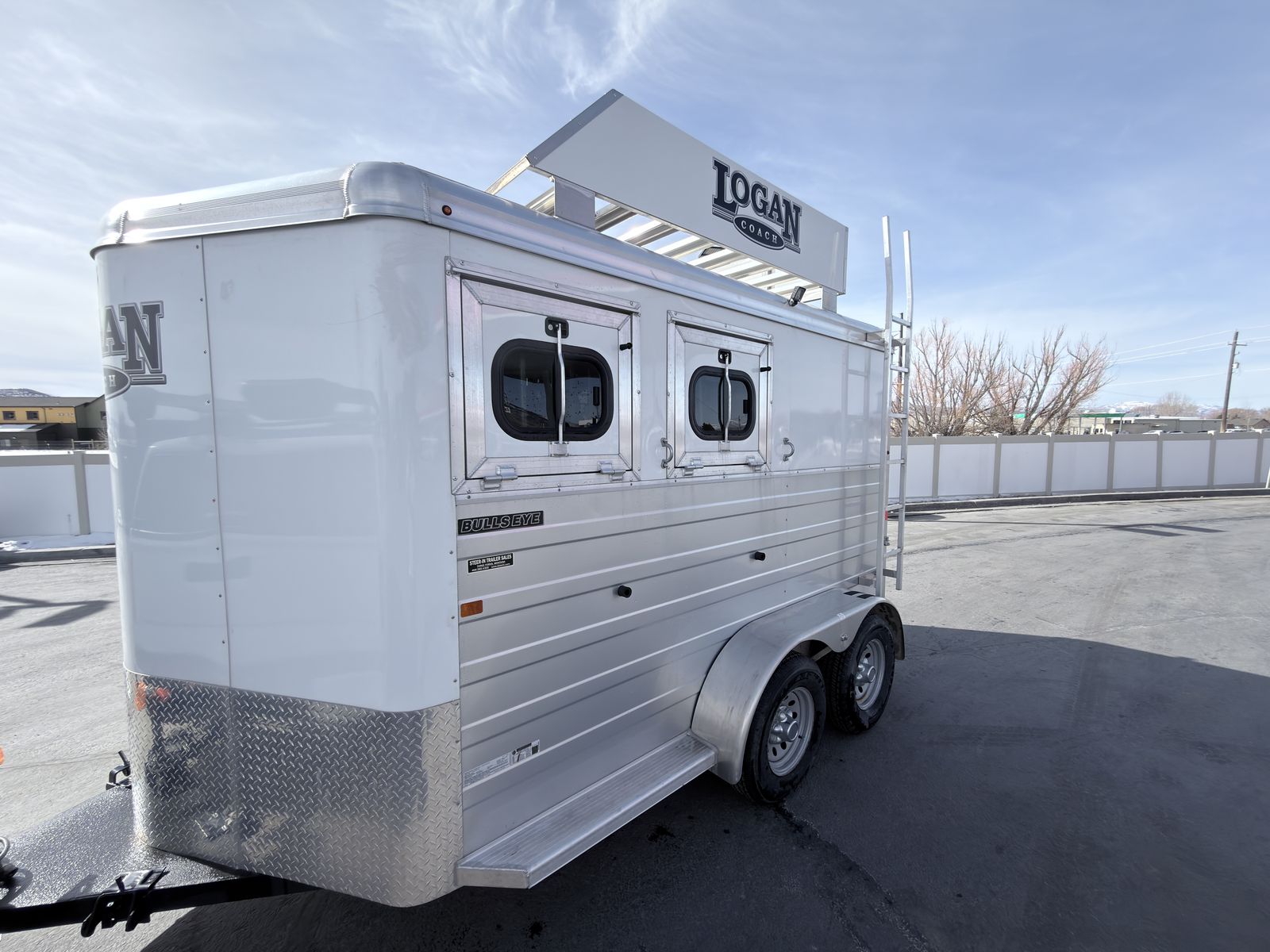 Aluminum Logan BullsEye 2H BP Horse Trailer