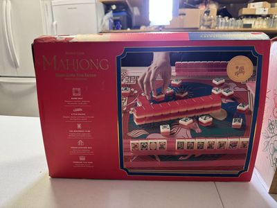 Mahjong Lunar New Year Edition 160-Tile Set Deluxe Acrylic Starter Kit - New in Box