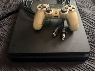 Sony PlayStation 4 Slim Console with Gold Controller