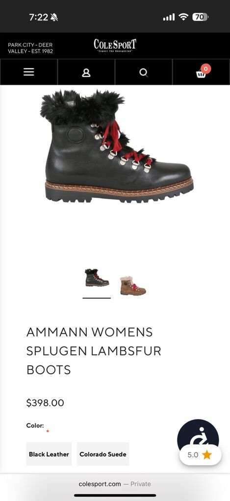 Ammann Leather Splugen Boots Size 40 (9)