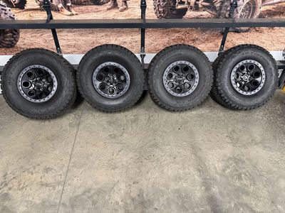 New Ford wheels and tires.