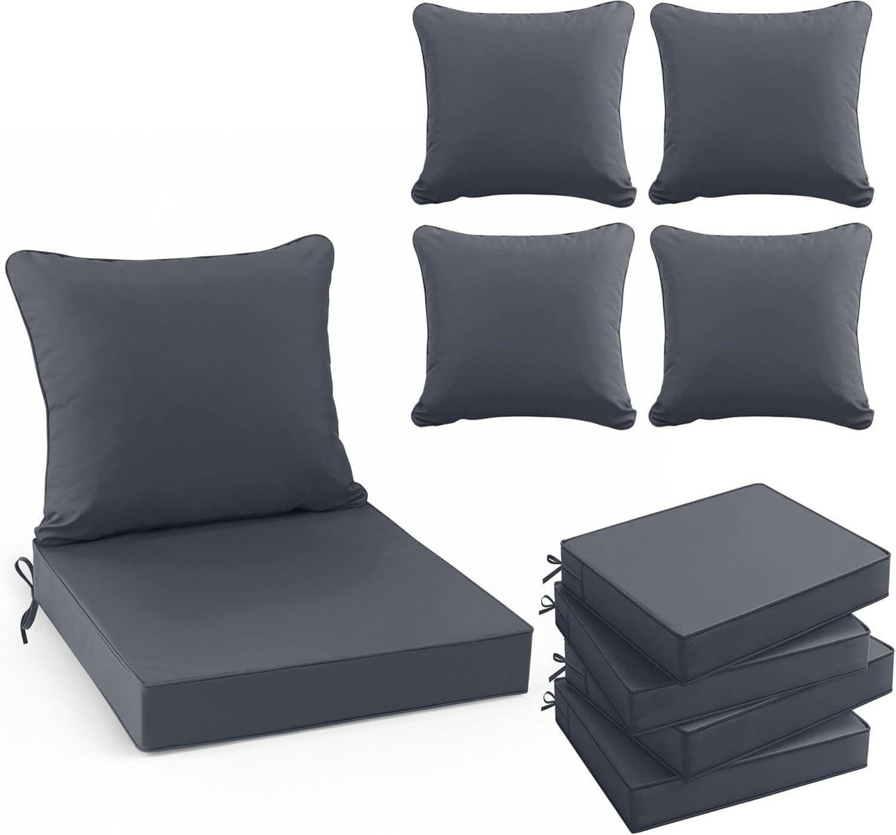 4pc Summsun Outdoor Cushions Set, 22x22in
