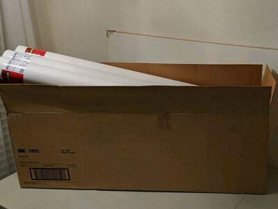 Scotch 3M white mailing tube 7979 (12 unit case) 3" x 36" - heavy duty -