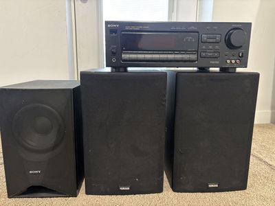 Sony STR-DE595 Audio/Video Control Center Receiver & Yamaha NS-A636 Speaker System & Sony Subwoofer