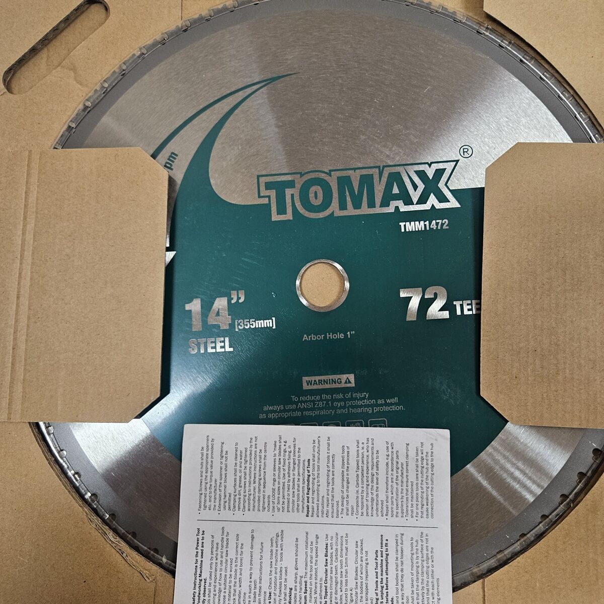 NEW Steel cutting blade 14"