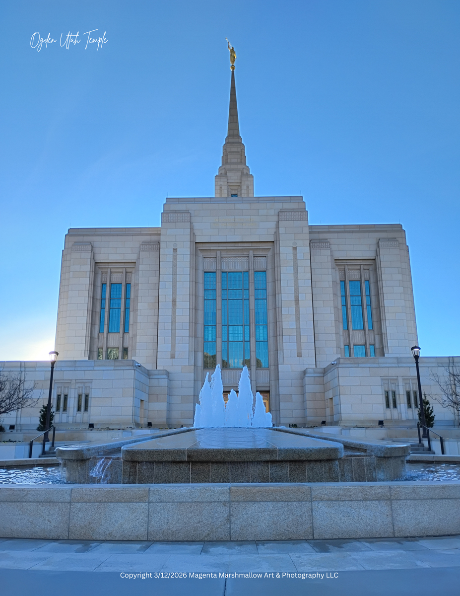 Ogden Utah Temple - Canvas Print