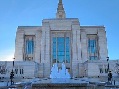 Ogden Utah Temple - Canvas Print