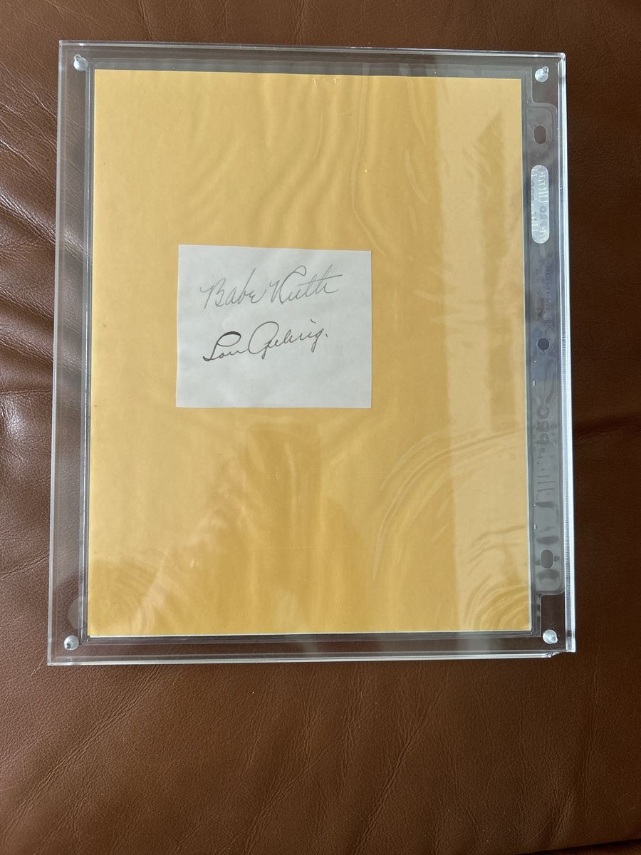 1930’s Babe Ruth and Lou Gehrig New York Yankees Dual Hand Signed Autograph Cones w/Certificate of Authenticity  ($Best Offer$)