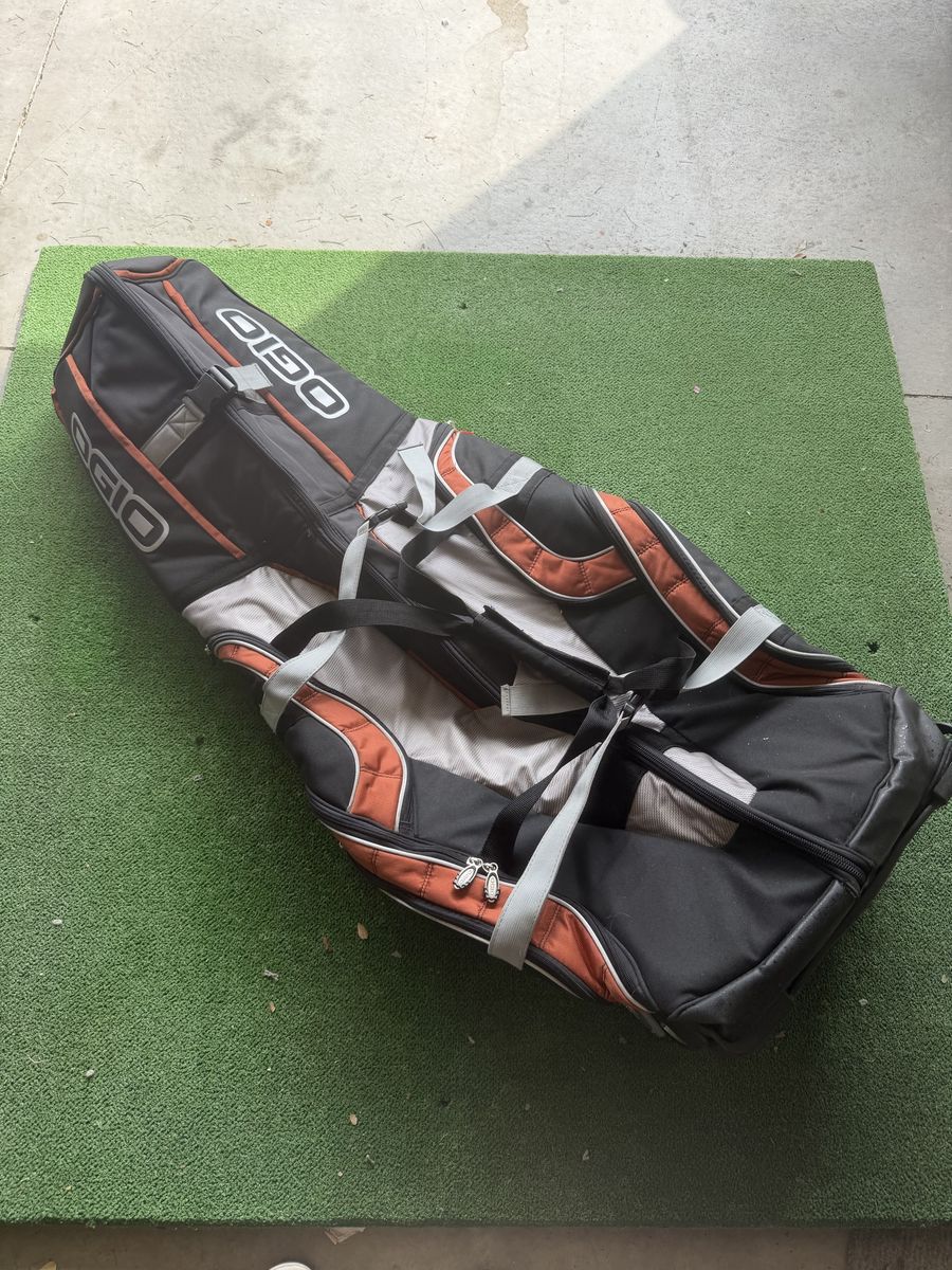 Ogio SLED Wheeled Golf Travel Bag Cover Black Orange