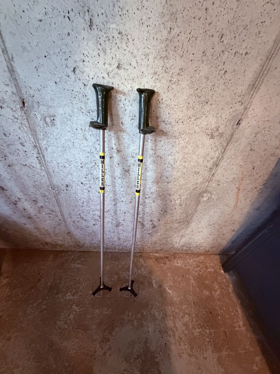 Vintage Miller USA 35” Ski Poles – Patented UltraGrip – Utah Ski History $100 cash/venmo in Provo