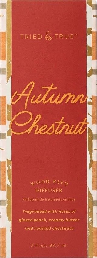 Tried & True Leaf Reed Diffuser, Scent Autumn Chestnut, 3 Oz.