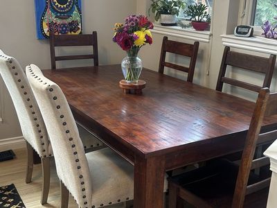 Dining table, 6 chairs