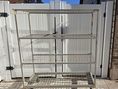 Rolling Metal Storage Shelving heavy duty