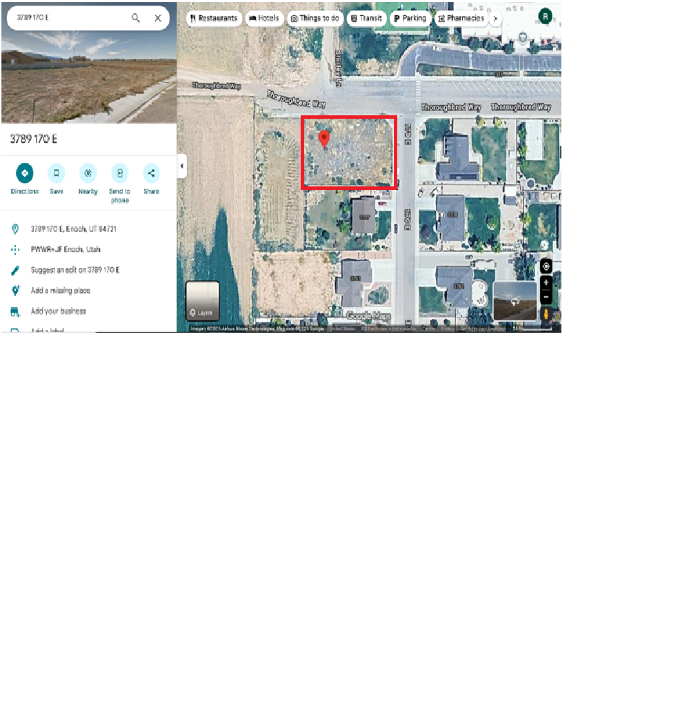Subdivision Property in Enoch/Cedar City.