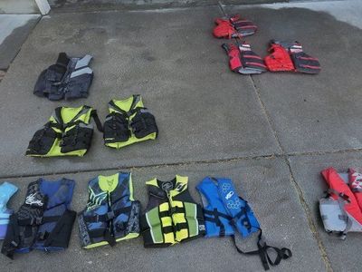 Assorted Life Jackets - Adult, Teen & Child Sizes - Great for Water Sports & Boating