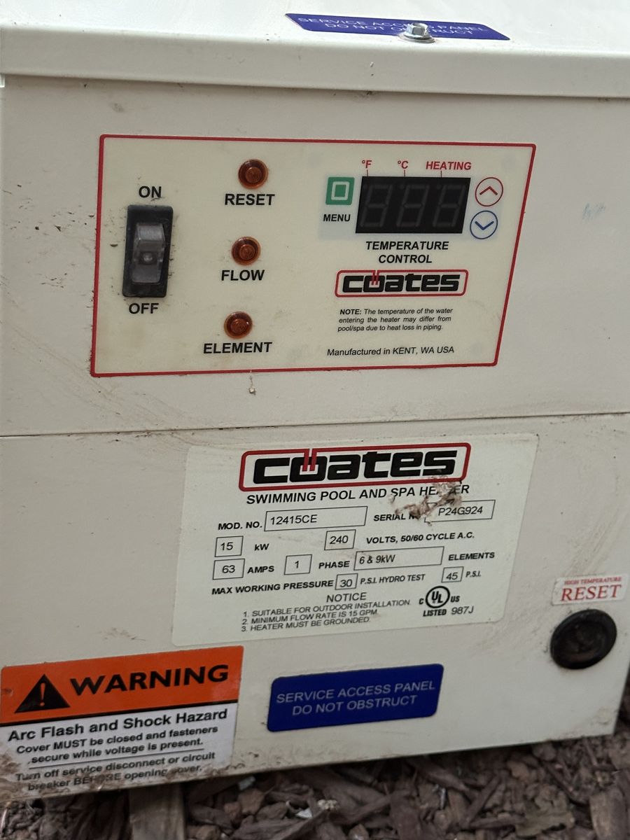 Electric Pool Or Spa heater