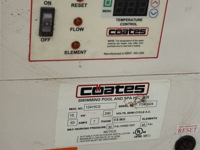 Electric Pool Or Spa heater