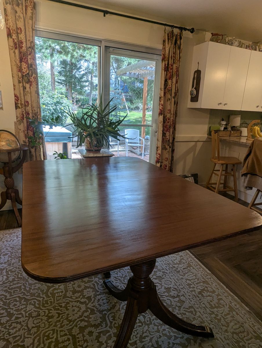 Two Pedestal Duncan Phyfe Dining Table