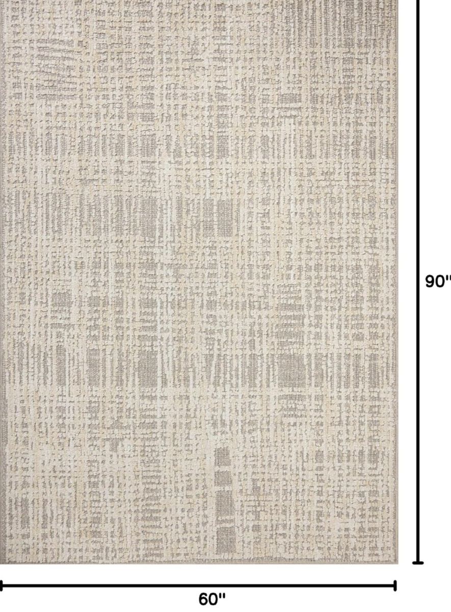New. Loloi Brexley- Neutral Tones 5'x 8 Rectangle Abstract Textured Geometric Pattern