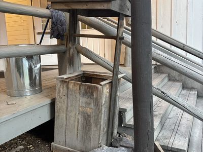 Rustic wishing well