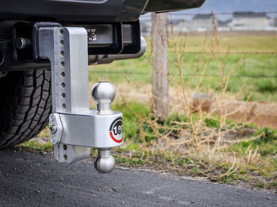 Weigh Safe Aluminum Turnover Ball 10" Drop Hitch w/ 3" Shank- Stainless Steel