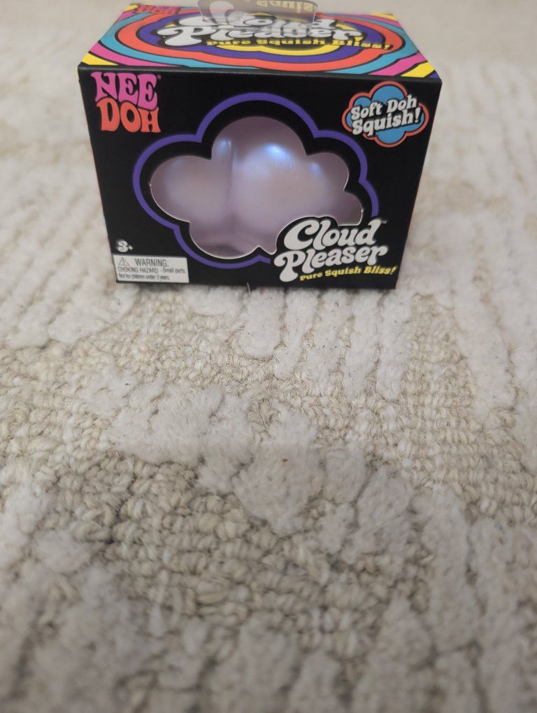 Nee Doh Cloud Pleaser Squishy Fidget Toy - Pure Squish Bliss! Shimmers & Shines Stress Ball