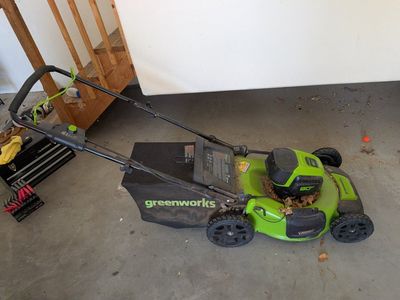 Greenworks 80V Cordless Electric Lawn Mower - includes battery and charger