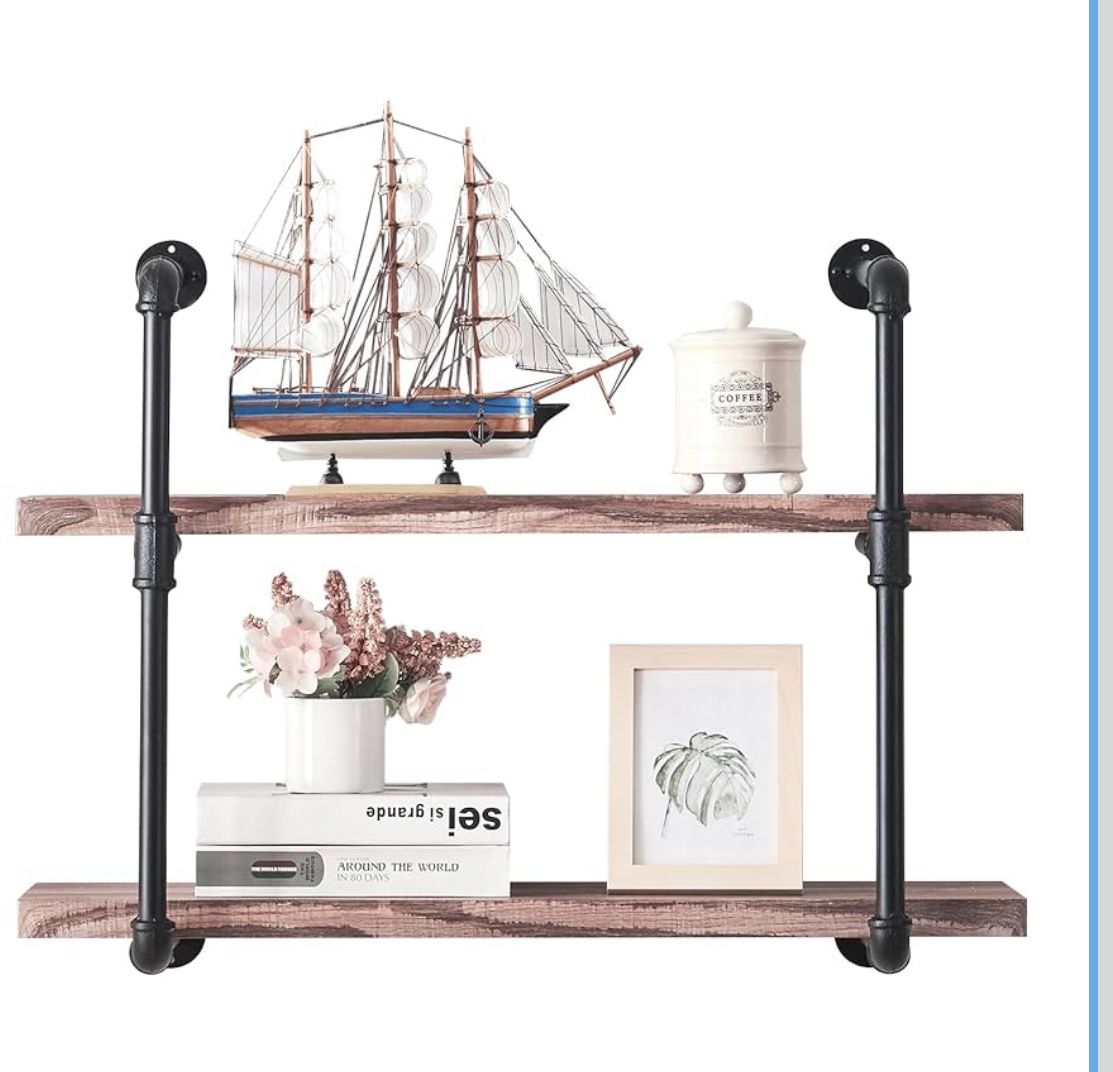 Industrial Pipe Double Shelf