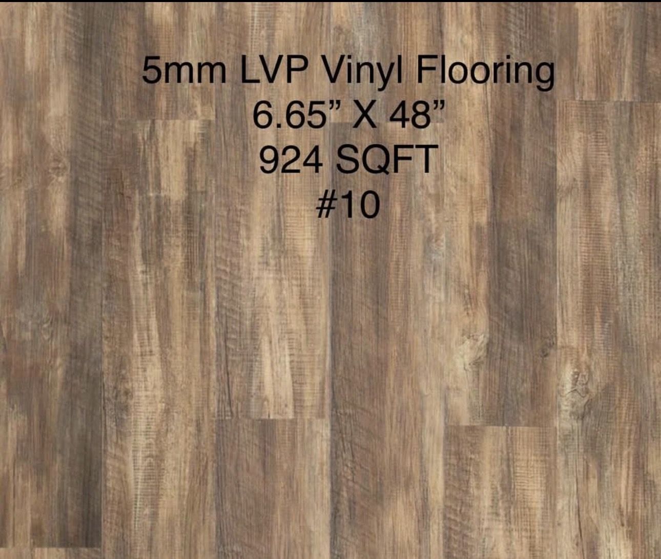 $0.75/SQFT LVP VINYL PLANK FLOORING 924 SQFT