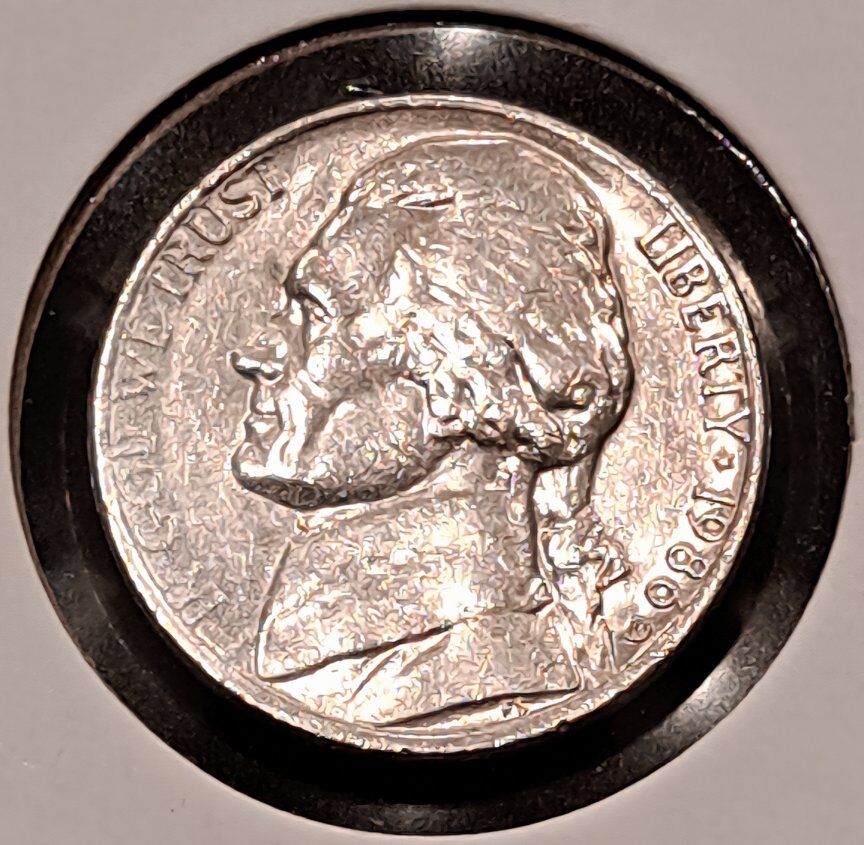 1986 D Nickel - UNC Full Steps - Proof-like Coin