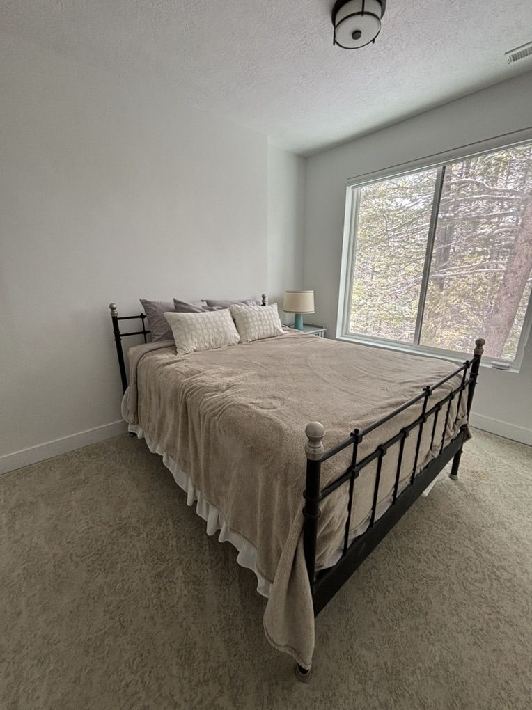 Queen Bed Frame, Box Spring And Mattress For Sale