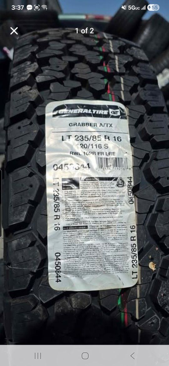 235/85r16 general grabber atx