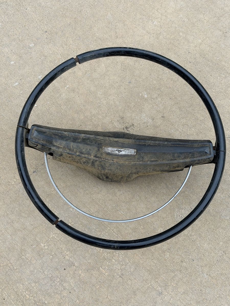 Vintage 1969 Ford Mustang Steering Wheel with Horn Ring