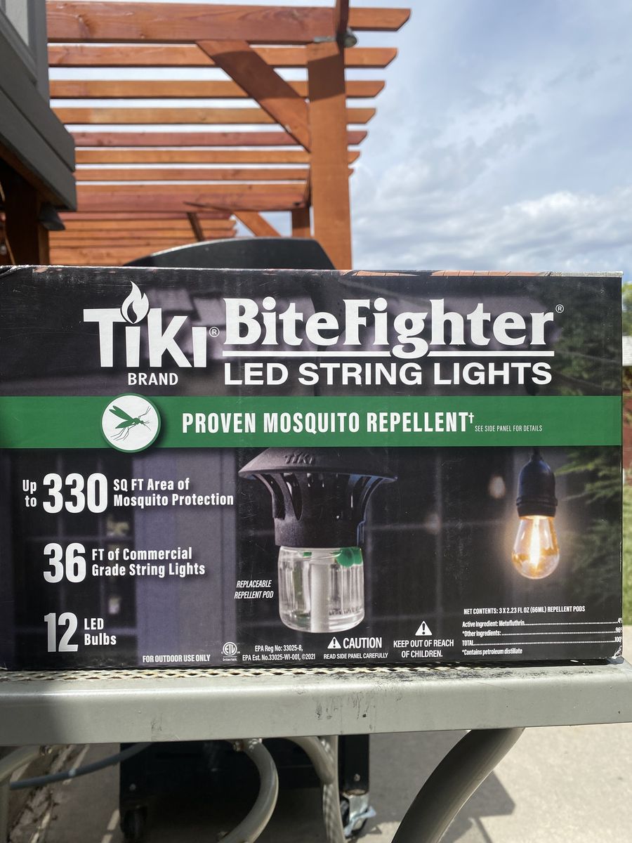 String lights/mosquito repellent
